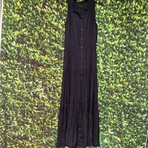 Electric Blue Maxi Shirt Dress